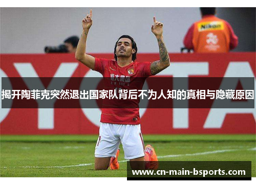 揭开陶菲克突然退出国家队背后不为人知的真相与隐藏原因