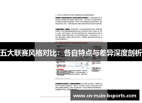 五大联赛风格对比：各自特点与差异深度剖析